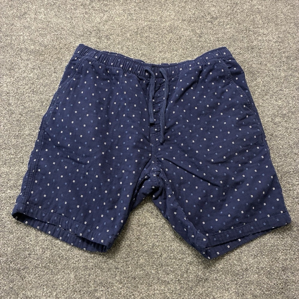 Katin Cross Shorts Dark Indigo Hashtag Pattern Drawstring Elastic Waist Mens XL